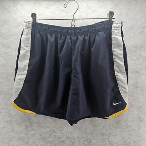 Nike Shorts Womens Large Lightweight Athletic Running Casual Ladies Blue White Y